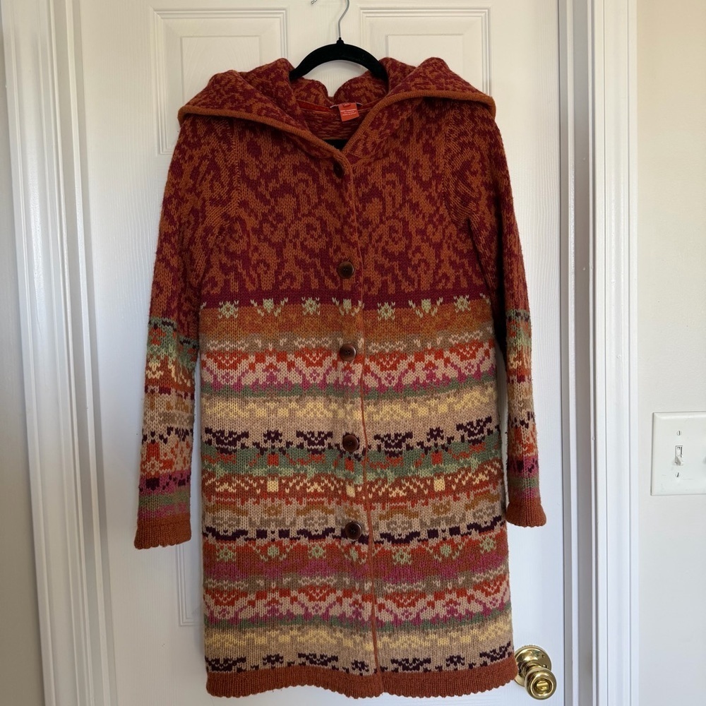 Sundance Patterned Knit Sweater Size Extra Small